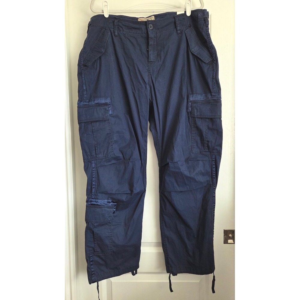 Abercrombie & Fitch Navy Blue Cargo‎ Utility Pants Women Sz34/18R